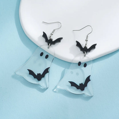 Spooky Bat Dangle Earrings