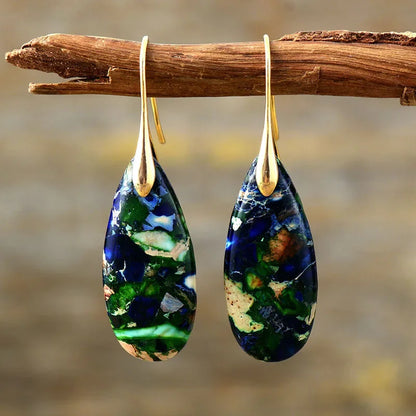 Bohemian Emperor Stone Earrings