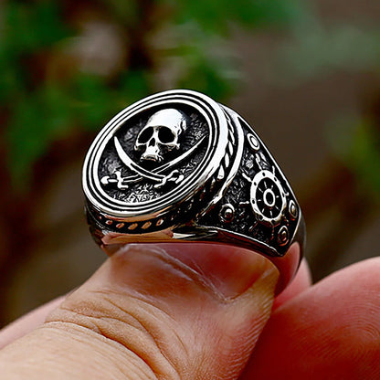 The Cutthroat Pirate Skull & Dagger Ring