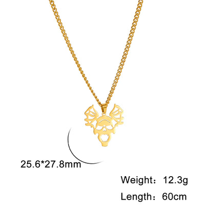 The Dancing Skeleton Charm Necklace