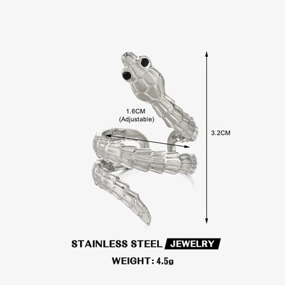 The Serpent's Embrace Adjustable Ring