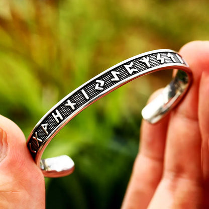 Vintage Wikinger Runen Manschettenarmband