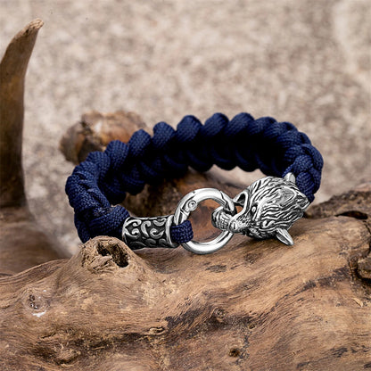 Odin's Wolf Viking Paracord Bracelet