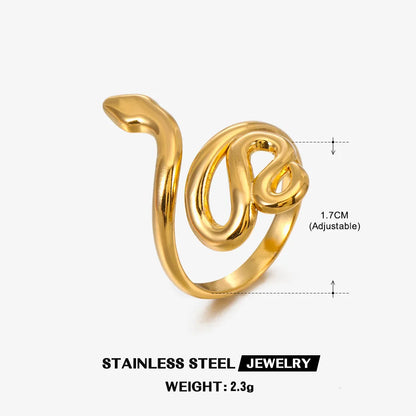 The Serpent's Embrace Adjustable Ring