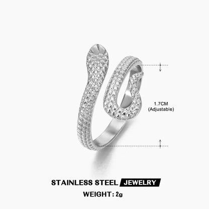 The Serpent's Embrace Adjustable Ring