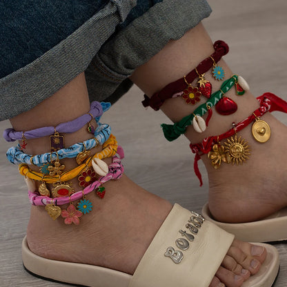 Waterproof Silk-Feel Scarf Anklet