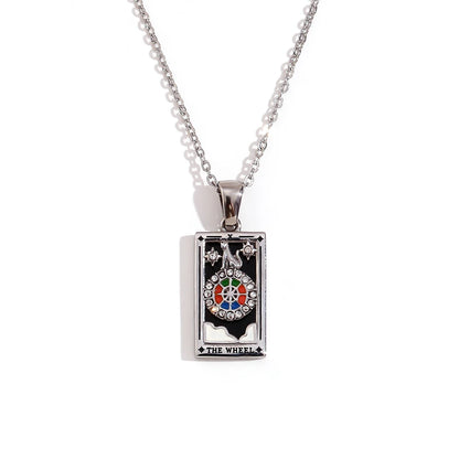 Waterproof Tarot Symbol Necklace