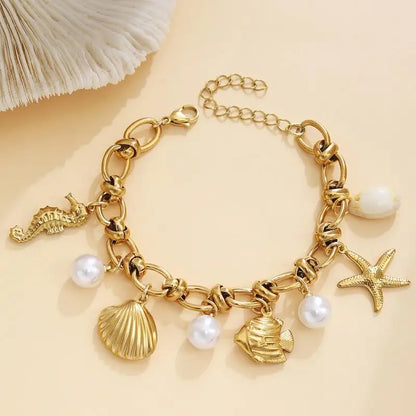 Bohemian Starfish Shell Bracelet