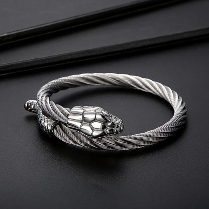 Armreif mit gedrehter Schlangenkette