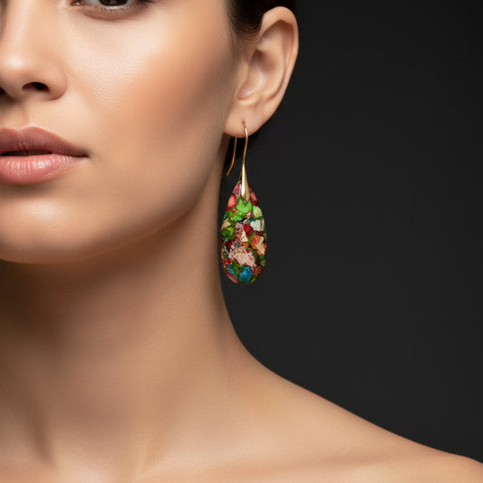Bohemian Emperor Stone Earrings