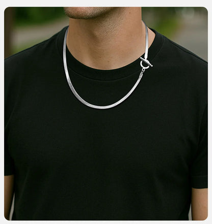 Chunky Blade Chain Necklace