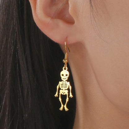 Dancing Skeleton Dangle Earrings