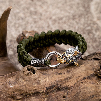 Odin's Wolf Viking Paracord Bracelet