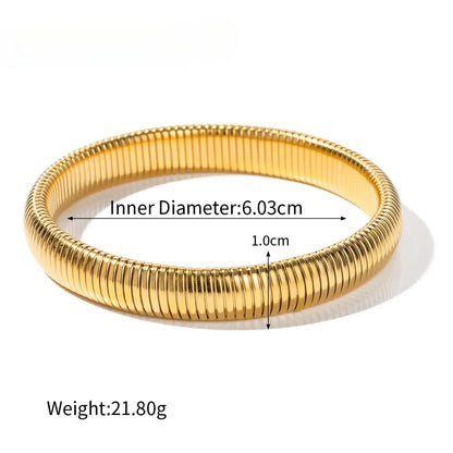 Snake Chain Cuff Bracelet