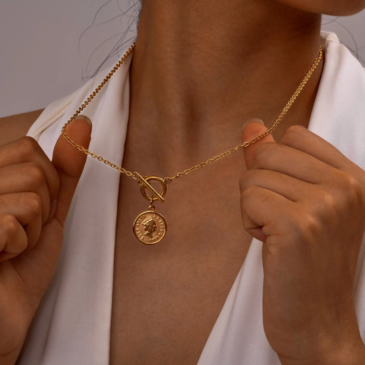 Queen Elizabeth Medallion Necklace