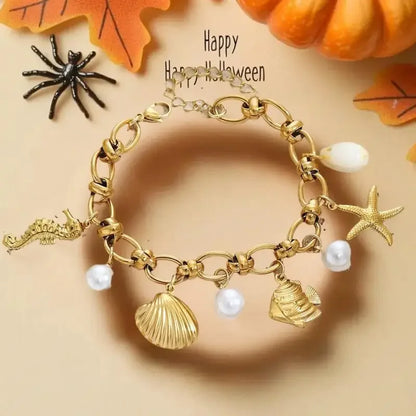 Bohemian Starfish Shell Bracelet