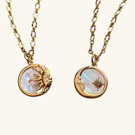 Sun & Moon Pendant Necklace