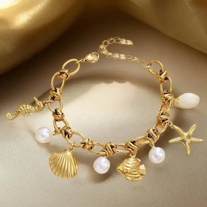 Bohemian Starfish Shell Bracelet
