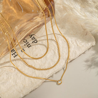 Cross Multi Layer Necklace