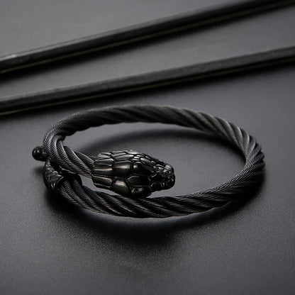 Armreif mit gedrehter Schlangenkette