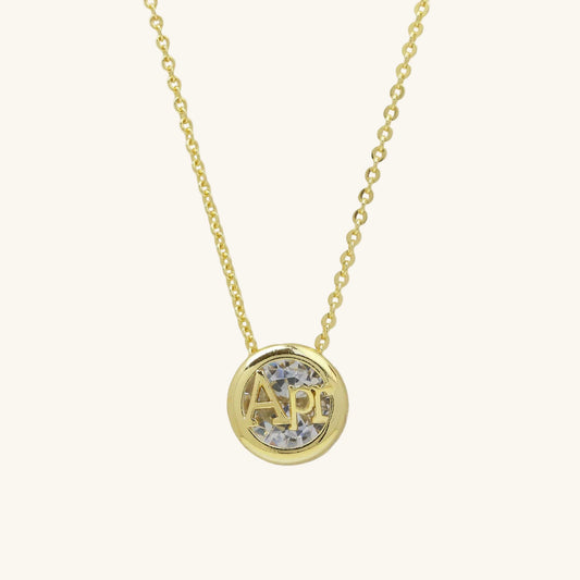 12 Birthstone Pendant Necklace