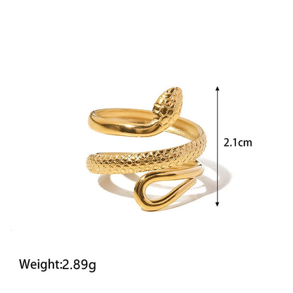 The Serpent's Embrace Adjustable Ring