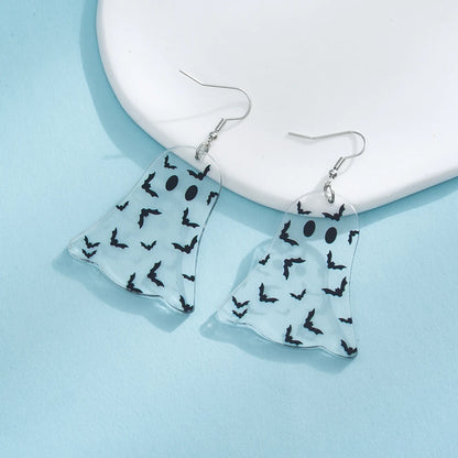 Spooky Bat Dangle Earrings
