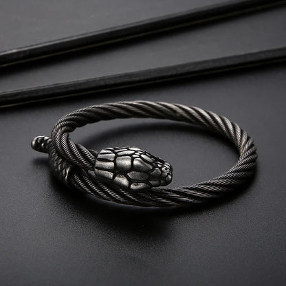 Armreif mit gedrehter Schlangenkette