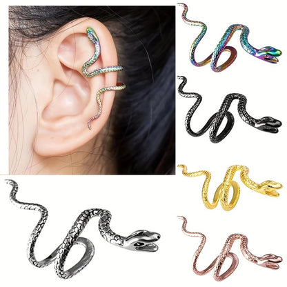 Spiral-Schlangen-Ohrmanschette ohne Piercing