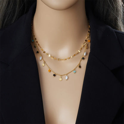 Geometric Stars Necklace