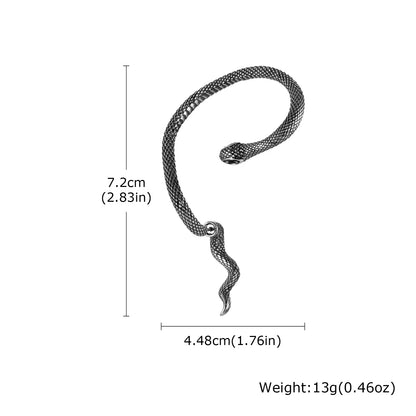 Ohrmanschette mit Flügel-Ohrring ohne Piercing