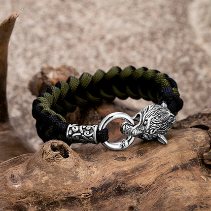 Odin's Wolf Viking Paracord Bracelet