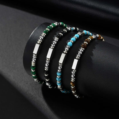 Hybrides Tigerauge-Perlenkettenarmband