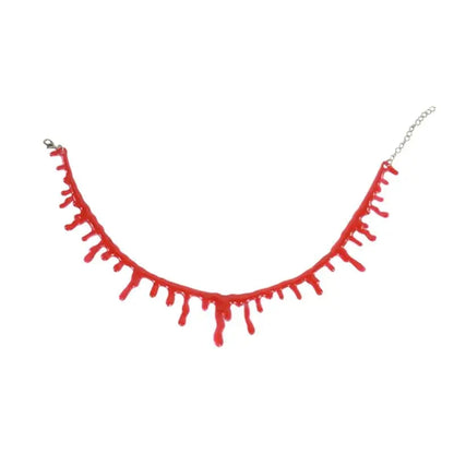 Realistic Blood Drip Choker Necklace