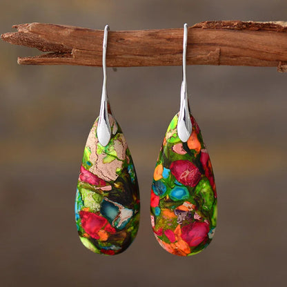 Bohemian Emperor Stone Earrings