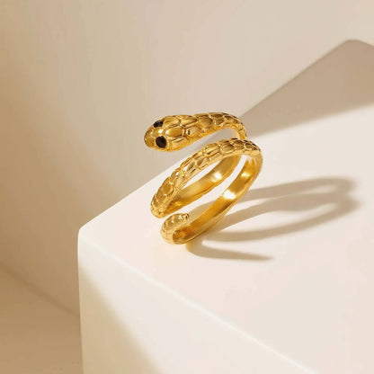 The Serpentine Empress Zircon Ring