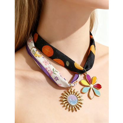 Ocean Scarf Necklace