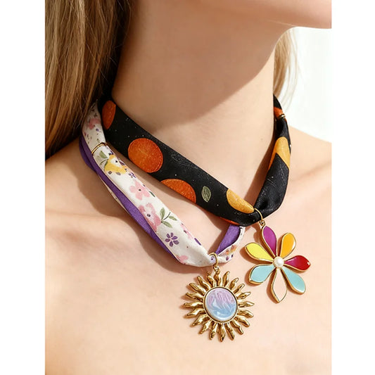 Ocean Scarf Necklace