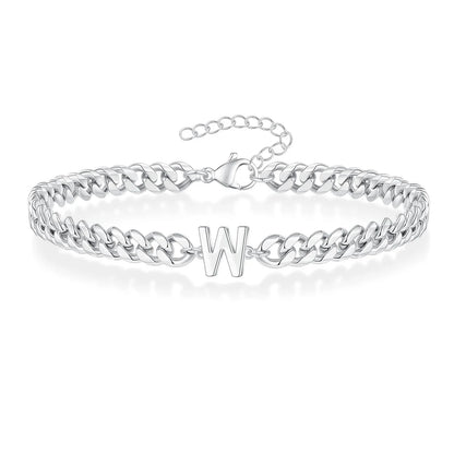 Kubanisches Kettenarmband mit AZ-Initialen