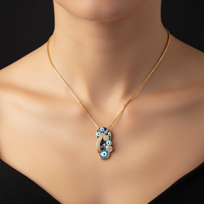 Enamel Slipper Necklace