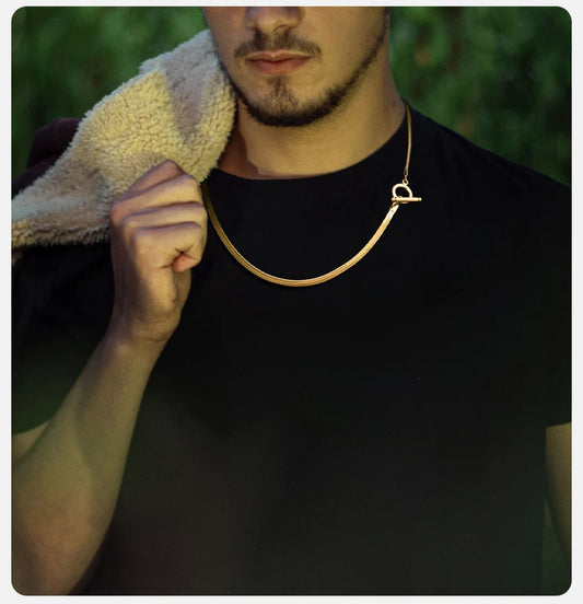 Chunky Blade Chain Necklace