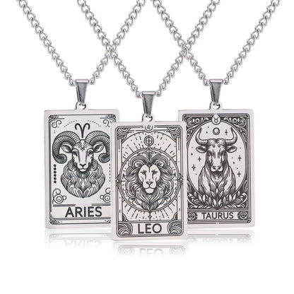 12 Zodiac Tarot Necklace
