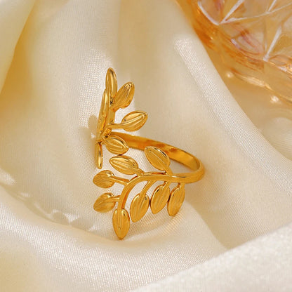 The Autumn Leaf Adjustable Ring
