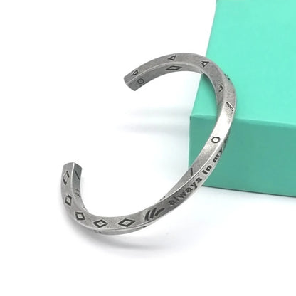 Vintage Nordisches Wikinger Twist Manschettenarmband