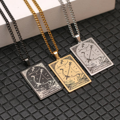 12 Zodiac Tarot Necklace