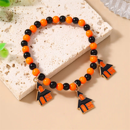 Spooky Cute Halloween Beaded Bracelet