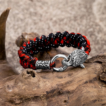 Odin's Wolf Viking Paracord Bracelet