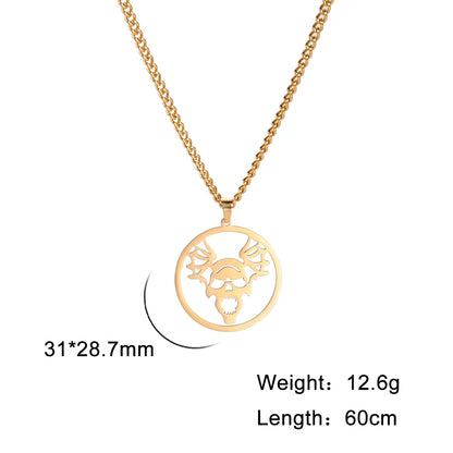 The Dancing Skeleton Charm Necklace