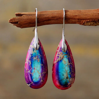 Bohemian Emperor Stone Earrings