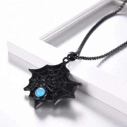 Gothic Spider Web Statement Necklace
